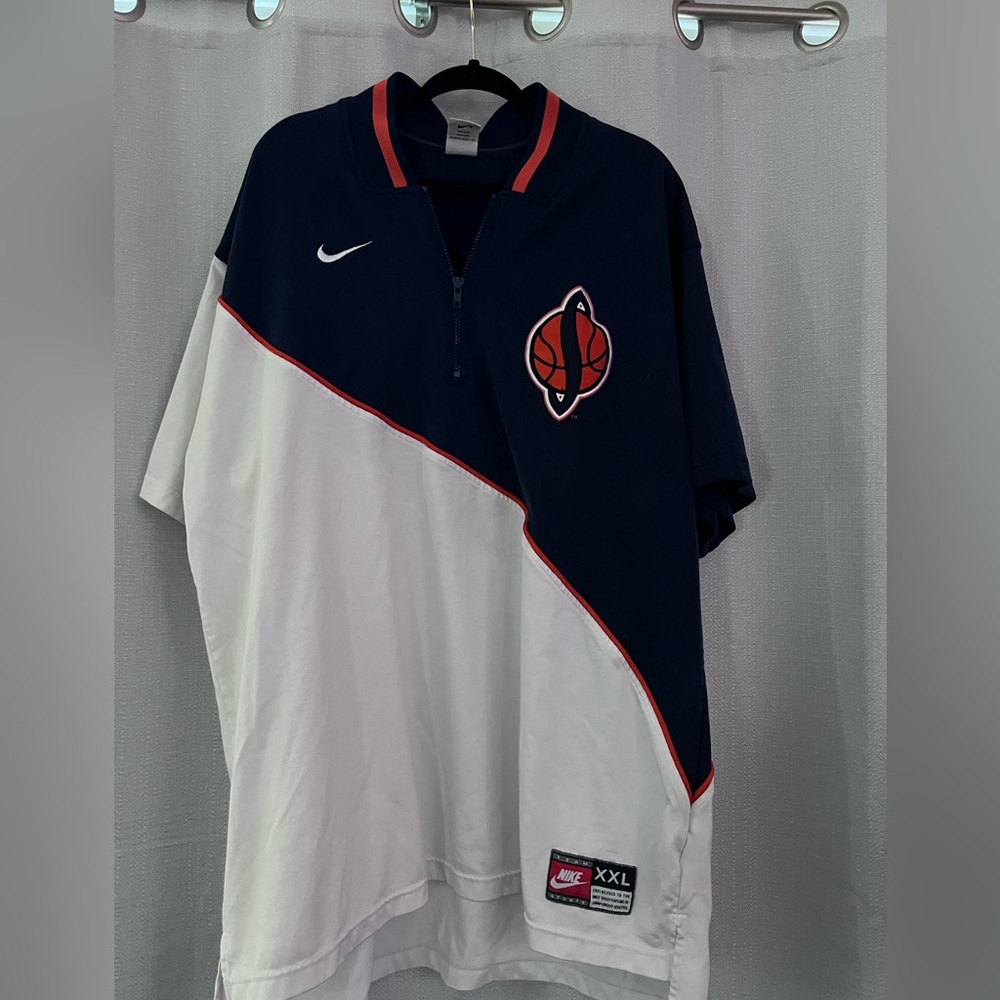 SU 🍊 Nike Navy/White with orange details  Athletic Jacket
